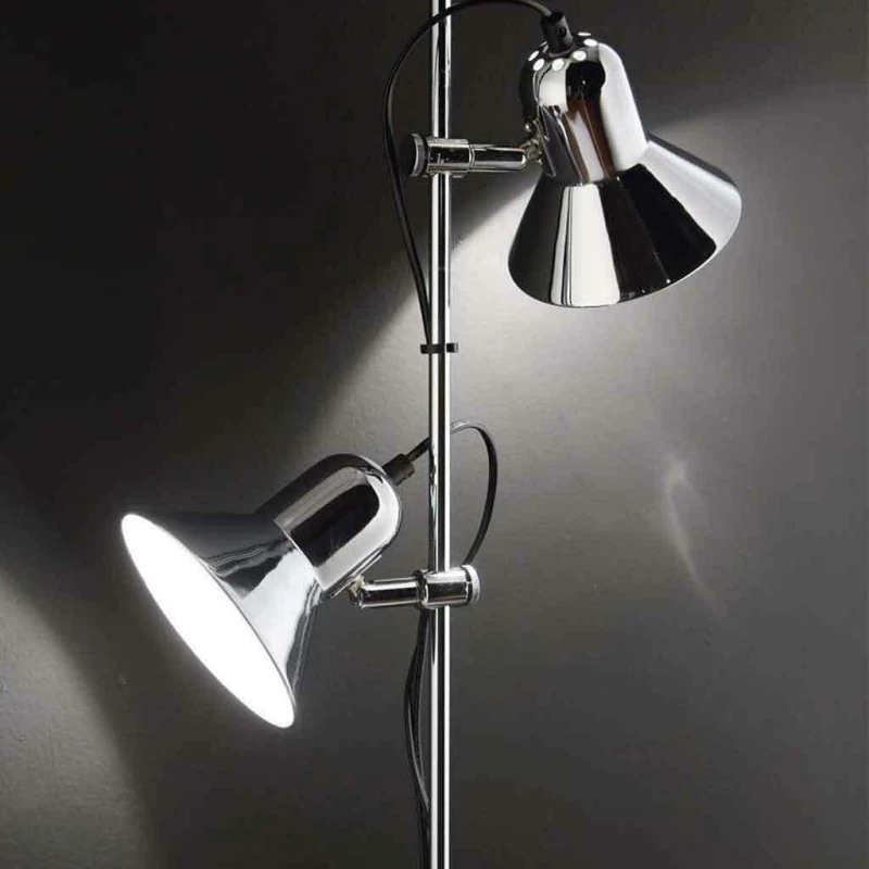 Ideal Lux Polly PT2 Φωτιστικό Δαπέδου Μαύρο με Ύψος 154cm