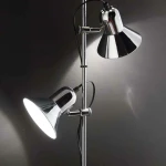 Ideal Lux Polly PT2 Φωτιστικό Δαπέδου Μαύρο με Ύψος 154cm
