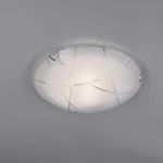 Trio Lighting Sandrina Πλαφονιέρα Οροφής Λευκή από Γυαλί