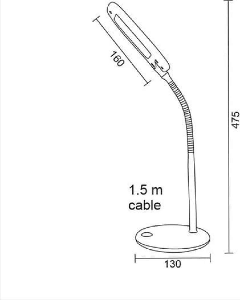 Aca Led Φωτιστικό Γραφείου 5W 4000K Πράσινο (15205Ledgn)