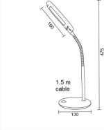 Aca Led Φωτιστικό Γραφείου 5W 4000K Πράσινο (15205Ledgn)