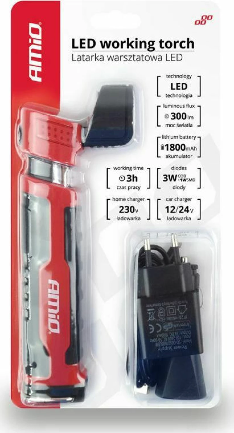 AMiO Φακός Ρεύματος Led 300lm WT03 02172