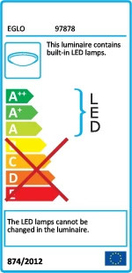 Eglo Εξωτερικό LED Panel Frania-S 33x33εκ. 97878