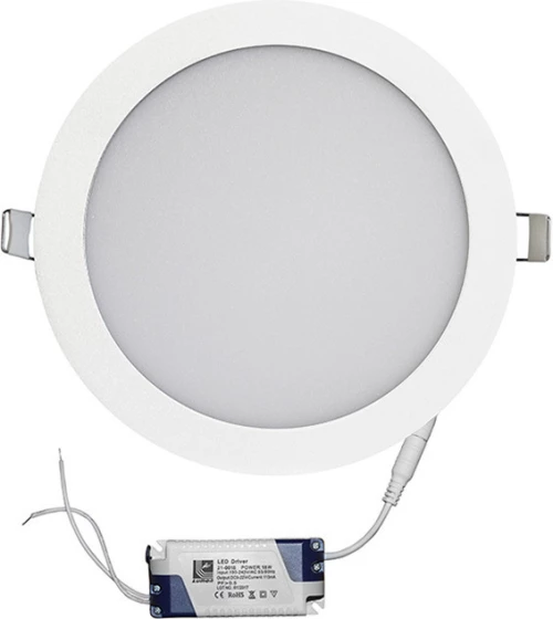 Adeleq 21-018101 18W 4000K 1600lm Φυσικό Λευκό Χωνευτό Στρογγυλό 22x22εκ.