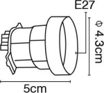 VK Lighting 35125-023673 E27 Μαύρο