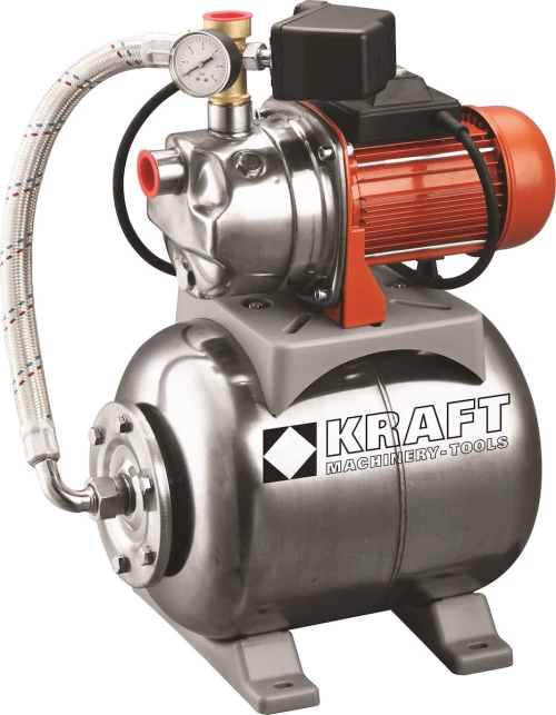 Πιεστικό Συγκρότημα Με Δοχείο & Αντλία Inox 800W - 43531 Kraft