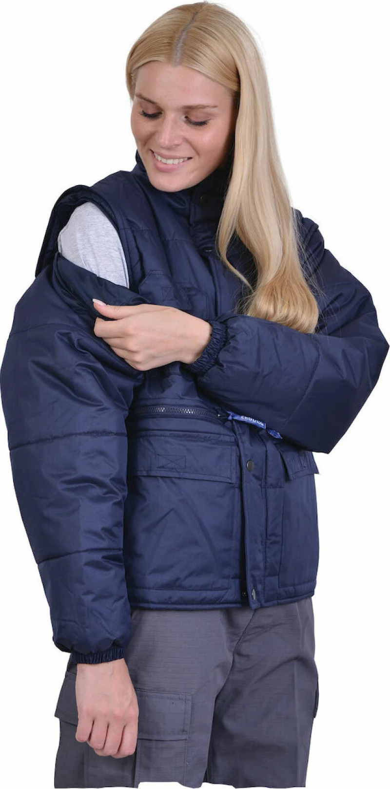 Ergo Τζάκετ Ψύχους Nylon Μπλε 5301-200