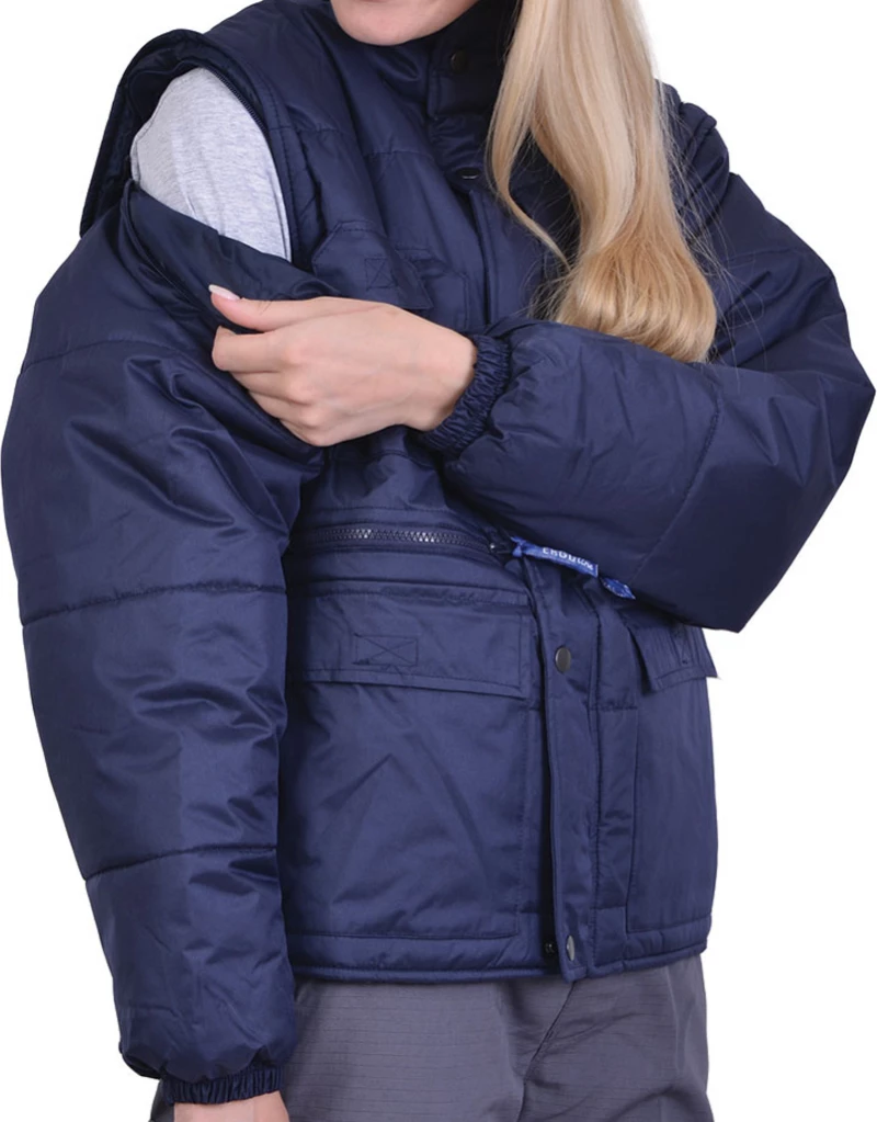 Ergo Τζάκετ Ψύχους Nylon Μπλε 5301-200