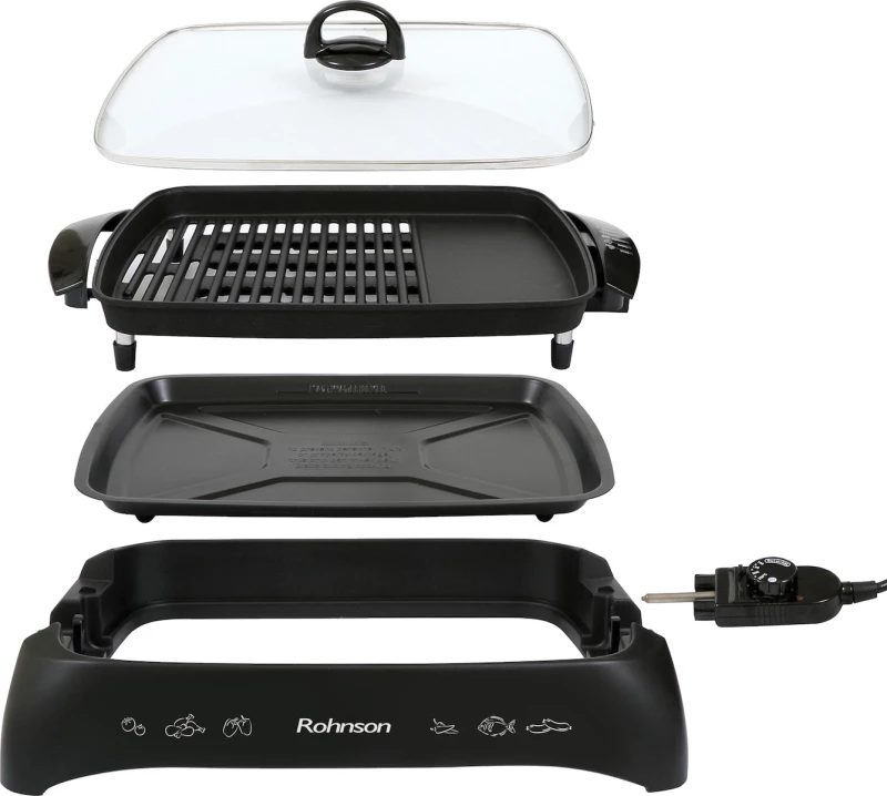 Rohnson R250 Ηλεκτρική Ψησταριά Σχάρας 2200W