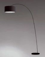 Faro Barcelona Papua Φωτιστικό Δαπέδου Μαύρο με Ύψος 200cm