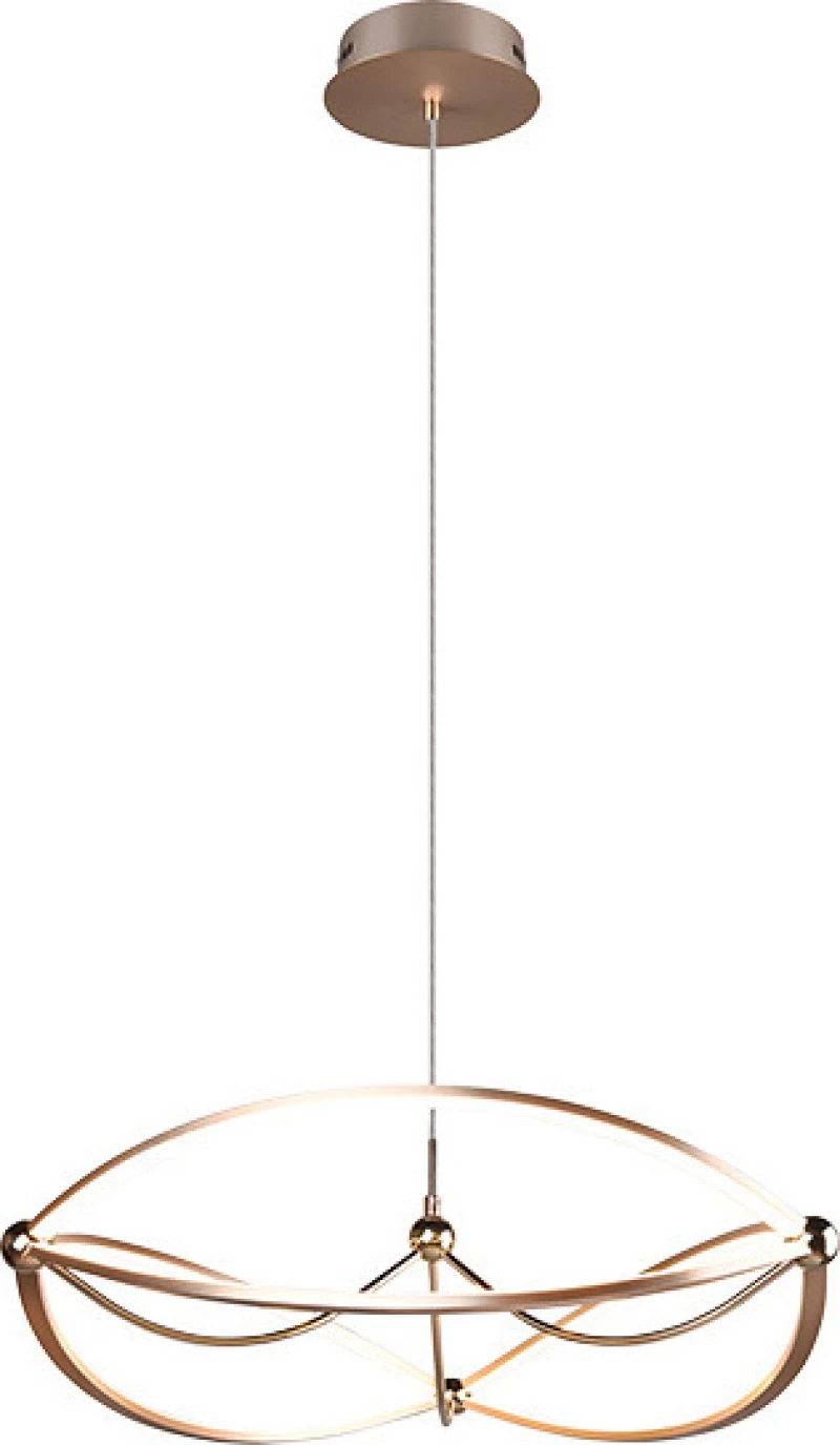 Trio Lighting Κρεμαστό Φωτιστικό Μοντέρνο LED Χάλκινο