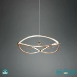 Trio Lighting Κρεμαστό Φωτιστικό Μοντέρνο LED Χάλκινο