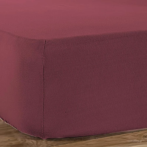 Nef-Nef Σεντόνι Μονό με Λάστιχο 100x200 Jersey Bordo