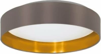Φωτιστικό Οροφής-Πλαφονιέρα Led Maserlo 2 99542 3000K Ø380 Taupe Eglo