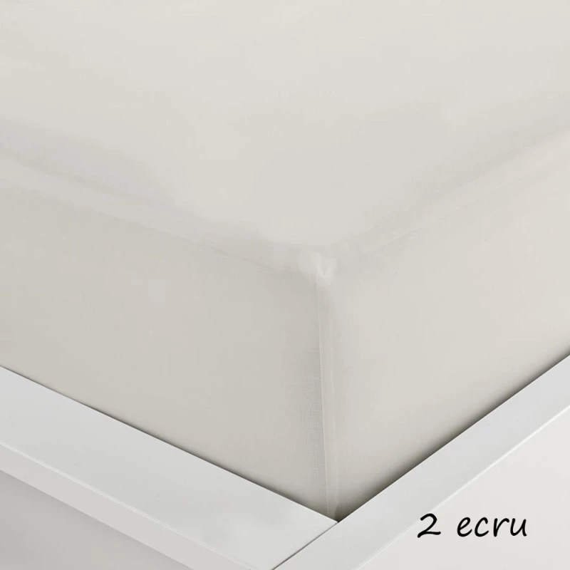 Sunshine Σεντόνι Μονό με Λάστιχο 100x200x20 Menta 2 Ecru