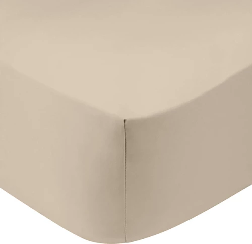 Sunshine Σεντόνι Ημίδιπλο με Λάστιχο 120x200x30 Cotton Feelings 109 Sand