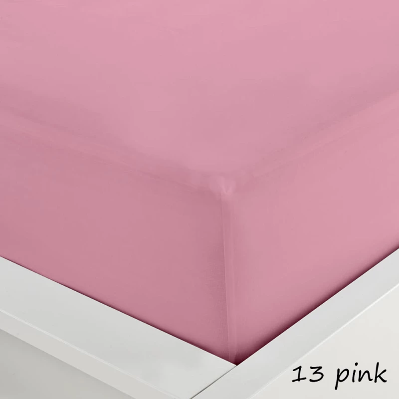Sunshine Σεντόνι Υπέρδιπλο με Λάστιχο 160x200x20 Menta Pink
