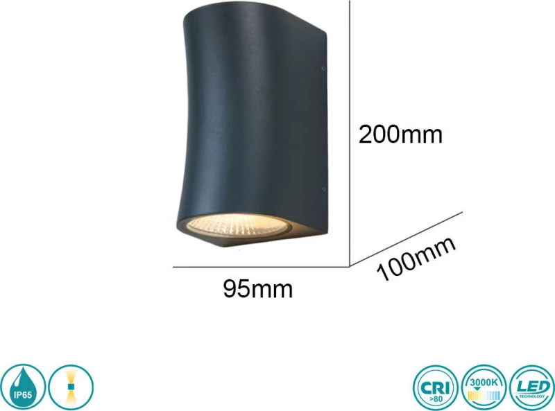Sun Light Στεγανό Επιτοίχιο Εξωτερικό Φωτιστικό 26116
