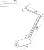 Φωτιστικό Γραφείου Office Luminairies SF2801G Grey