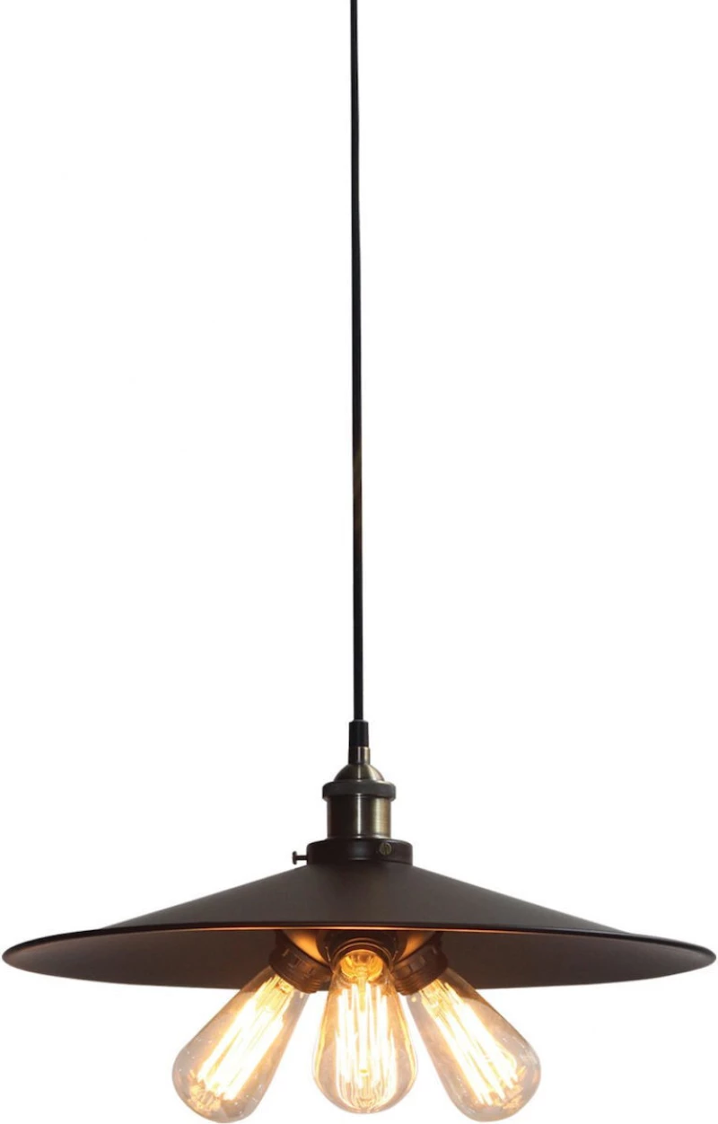Home Lighting Dakar Κρεμαστό Φωτιστικό Μοντέρνο Τρίφωτο Μαύρο