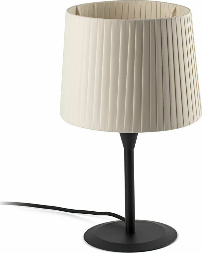 Faro Barcelona Samba Πορτατίφ με Μπεζ Καπέλο και Μαύρη Βάση