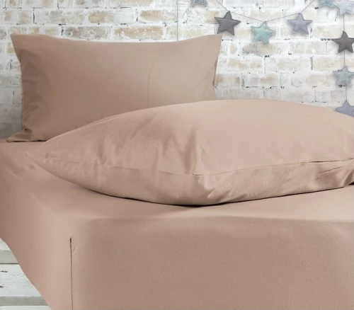 Nef-Nef Σεντόνι Υπέρδιπλο με Λάστιχο 160x200 Jersey 1020 Linen