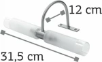 Inlight 1046 Φωτιστικό Τοίχου Χρυσό Οξυντέ