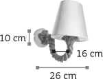 Inlight 43368 Φωτιστικό Τοίχου Μαύρο Black