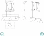 Trio Lighting Stamina Κρεμαστό Φωτιστικό Μοντέρνο Τρίφωτο Λευκό