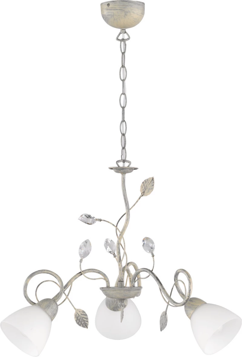 Trio Lighting Traditio Κρεμαστό Φωτιστικό Μοντέρνο Τρίφωτο Λευκό