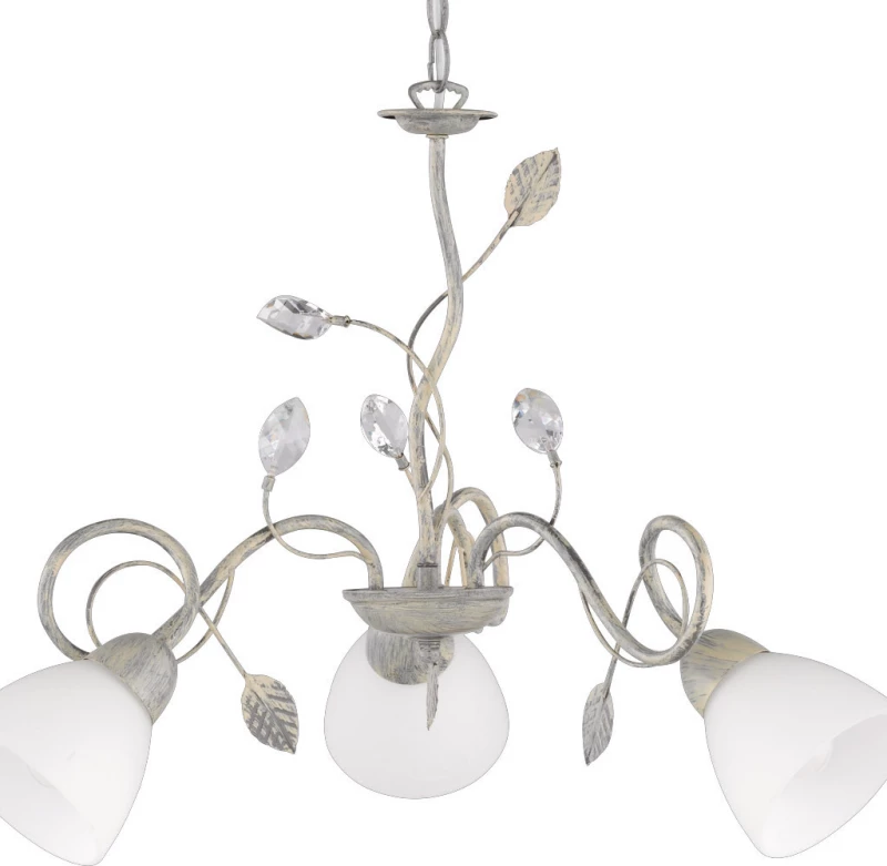 Trio Lighting Traditio Κρεμαστό Φωτιστικό Μοντέρνο Τρίφωτο Λευκό