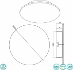 Trio Lighting Raven Φωτιστικό Τοίχου Μαύρο 20cm Μαύρο
