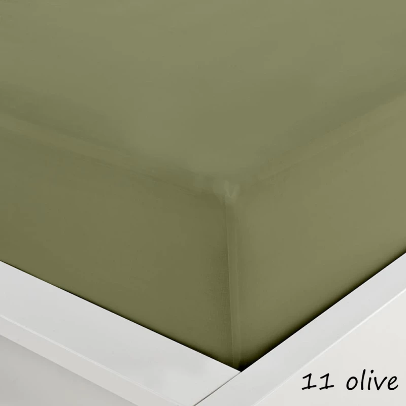 Sunshine Σεντόνι Υπέρδιπλο με Λάστιχο 160x200x40 Menta 11 Olive +40