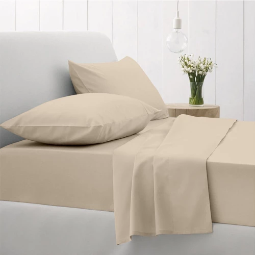 Sunshine Σετ Σεντόνια Διπλά 200x270 Cotton Feelings 109 Sand