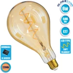 GloboStar Λάμπα LED για Ντουί E27 και Σχήμα PS30 Θερμό Λευκό 500lm Dimmable