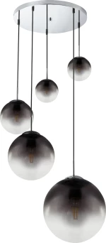 Globo Lighting Varus Κρεμαστό Φωτιστικό Μοντέρνο Πολύφωτο Ασημί