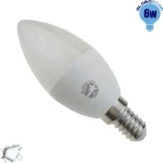 GloboStar Λάμπα LED για Ντουί E14 και Σχήμα C37 Ψυχρό Λευκό 590lm