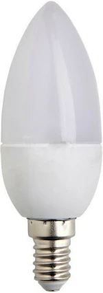 GloboStar Λάμπα LED για Ντουί E14 και Σχήμα C37 Ψυχρό Λευκό 590lm