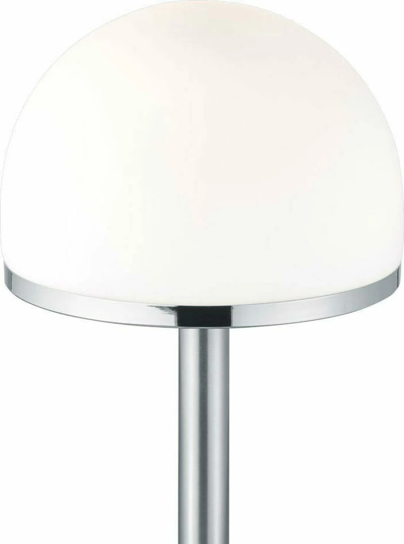 Trio Lighting Berlin Πορτατίφ με Λευκό Καπέλο και Ασημί Βάση