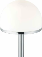 Trio Lighting Berlin Πορτατίφ με Λευκό Καπέλο και Ασημί Βάση