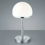 Trio Lighting Berlin Πορτατίφ με Λευκό Καπέλο και Ασημί Βάση