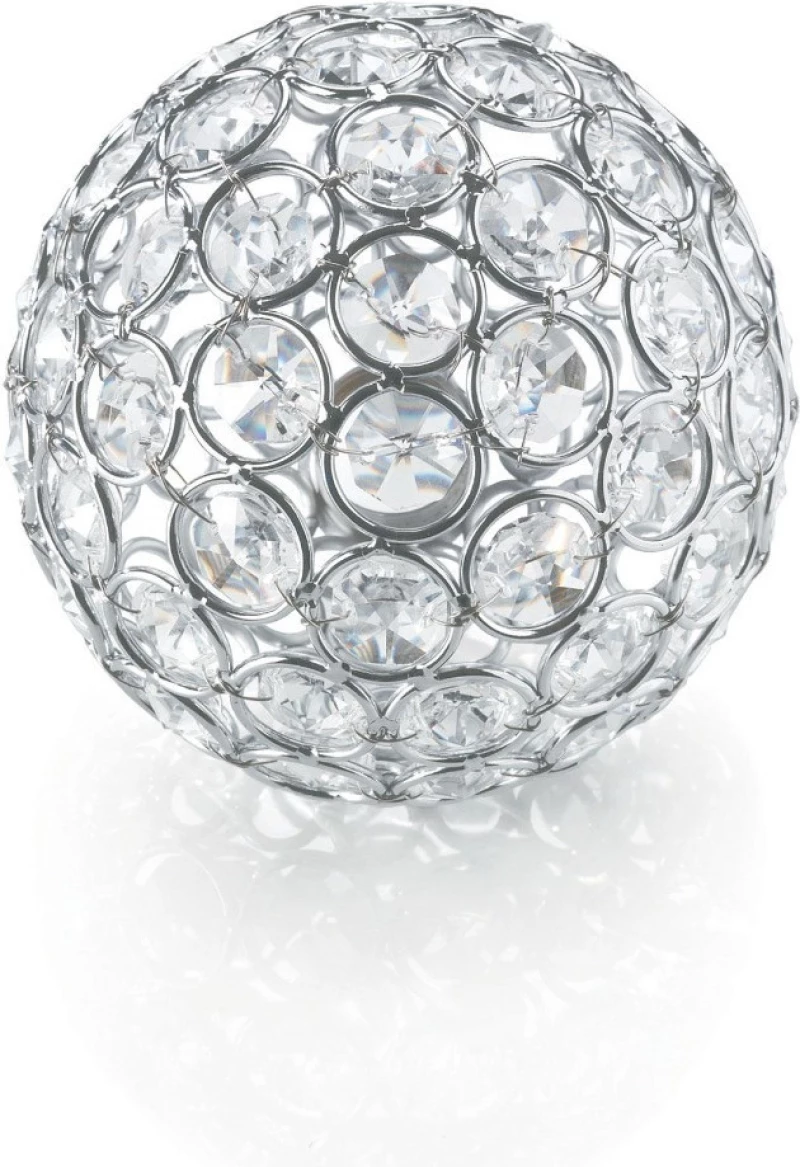 Ideal Lux Nodi Crystal PL9 Πλαφονιέρα Οροφής Ασημί από Μέταλλο