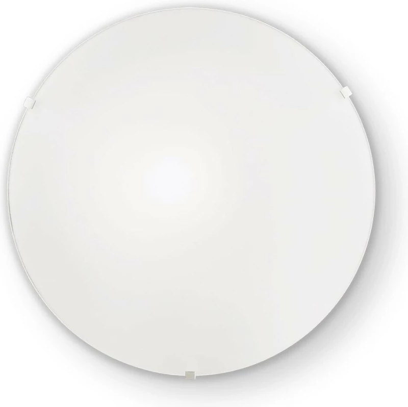 Ideal Lux Simply PL1 Πλαφονιέρα Οροφής Λευκή από Γυαλί