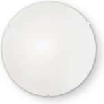 Ideal Lux Simply PL1 Πλαφονιέρα Οροφής Λευκή από Γυαλί