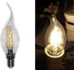 Adeleq Λάμπα LED για Ντουί E14 και Σχήμα C35 Θερμό Λευκό 430lm