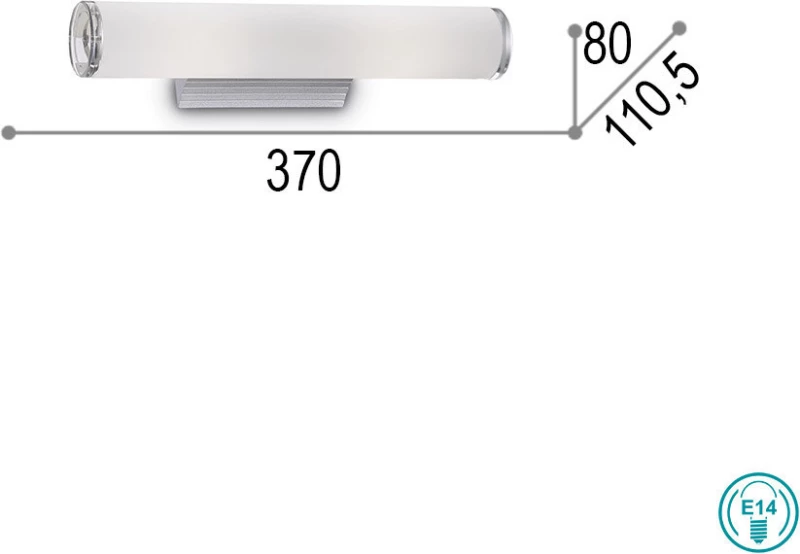 Ideal Lux Camerino AP2 Φωτιστικό Τοίχου Λευκό