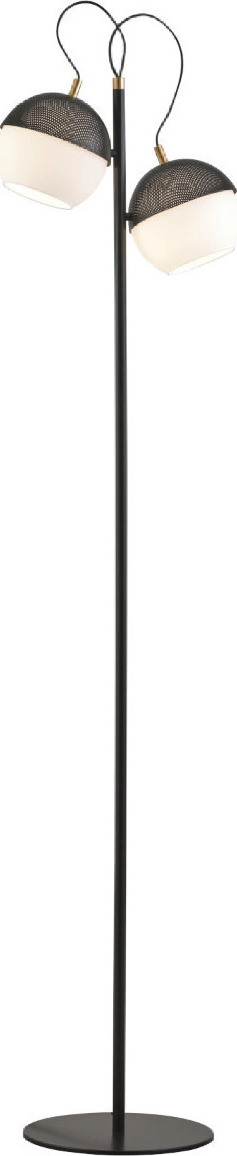 Viokef Brody Φωτιστικό Δαπέδου Μαύρο με Ύψος 175cm