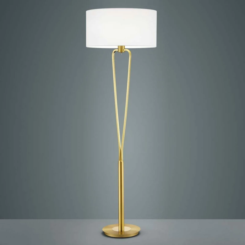 Trio Lighting Paris Ii Φωτιστικό Δαπέδου Λευκό με Ύψος 160cm