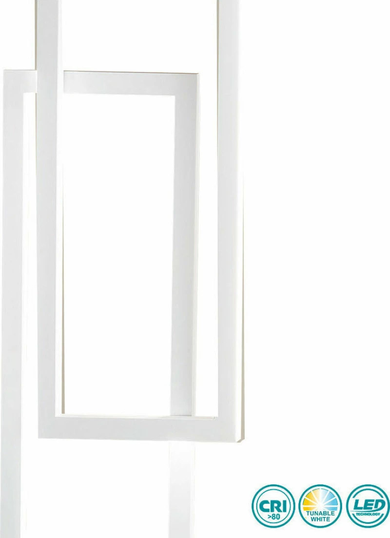 Perenz Cross Φωτιστικό Δαπέδου Λευκό με Ύψος 160cm