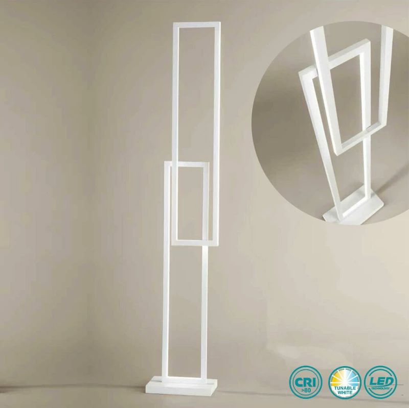 Perenz Cross Φωτιστικό Δαπέδου Λευκό με Ύψος 160cm